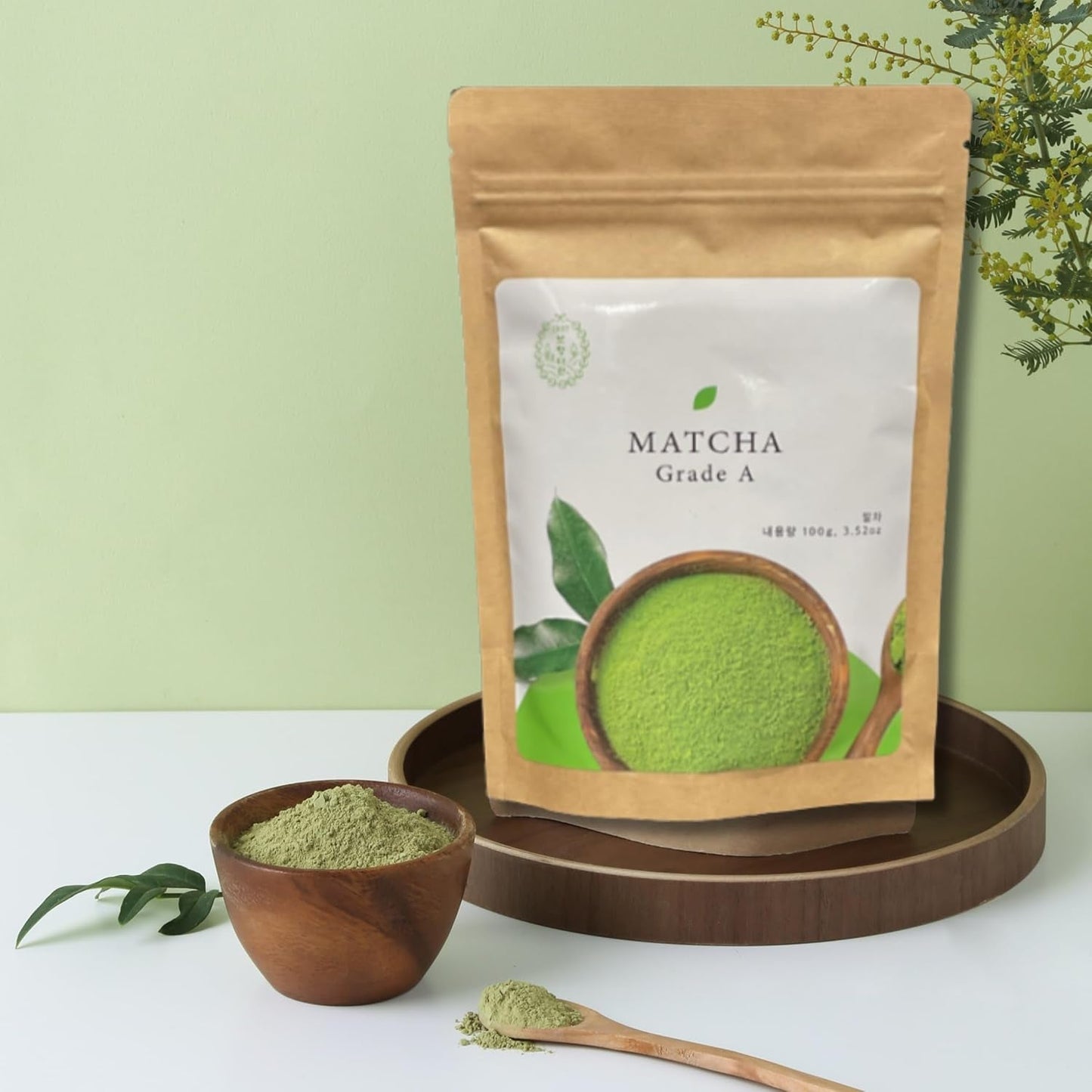 Bohyang Garden Matcha in polvere 100 g – Tè verde premium dalla Corea del Sud | Macinato finemente e ricco di tradizione | Per latte macchiato, frullati, dolci e rituali di cura personale | Polvere di matcha in sacchetto richiudibile