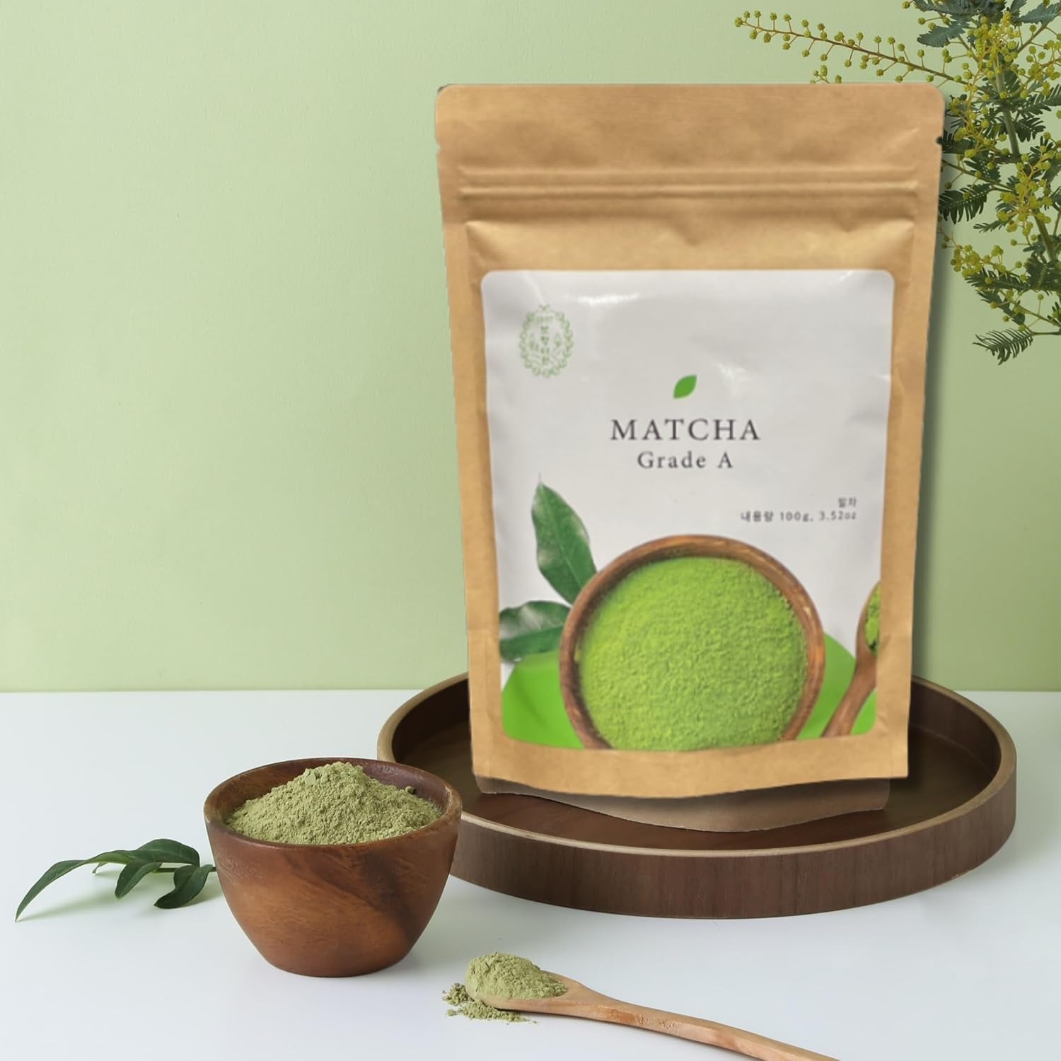 Bohyang Garden Matcha in polvere 100 g – Tè verde premium dalla Corea del Sud | Macinato finemente e ricco di tradizione | Per latte macchiato, frullati, dolci e rituali di cura personale | Polvere di matcha in sacchetto richiudibile