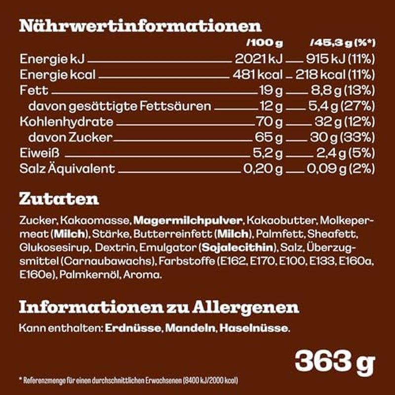 CONTENUTO: Busta da 363g di cioccolato M&M'S, la migliore qualità grazie agli ingredienti selezionati