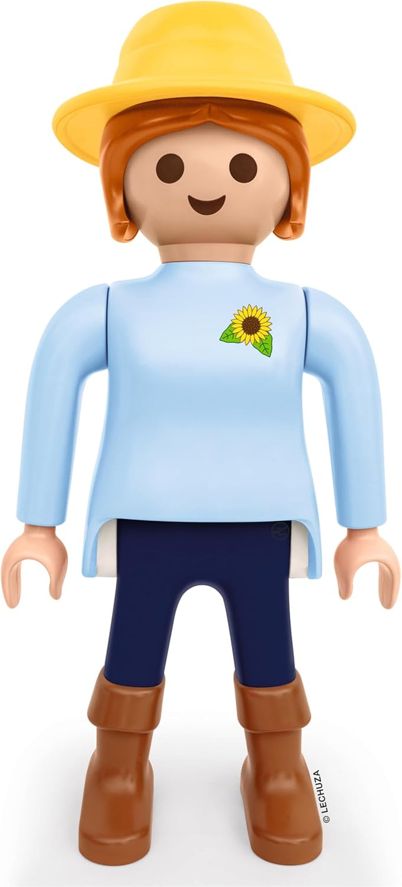 LECHUZA Gardener 2021 - Girasole (62,5 cm), Verde/Azzurro