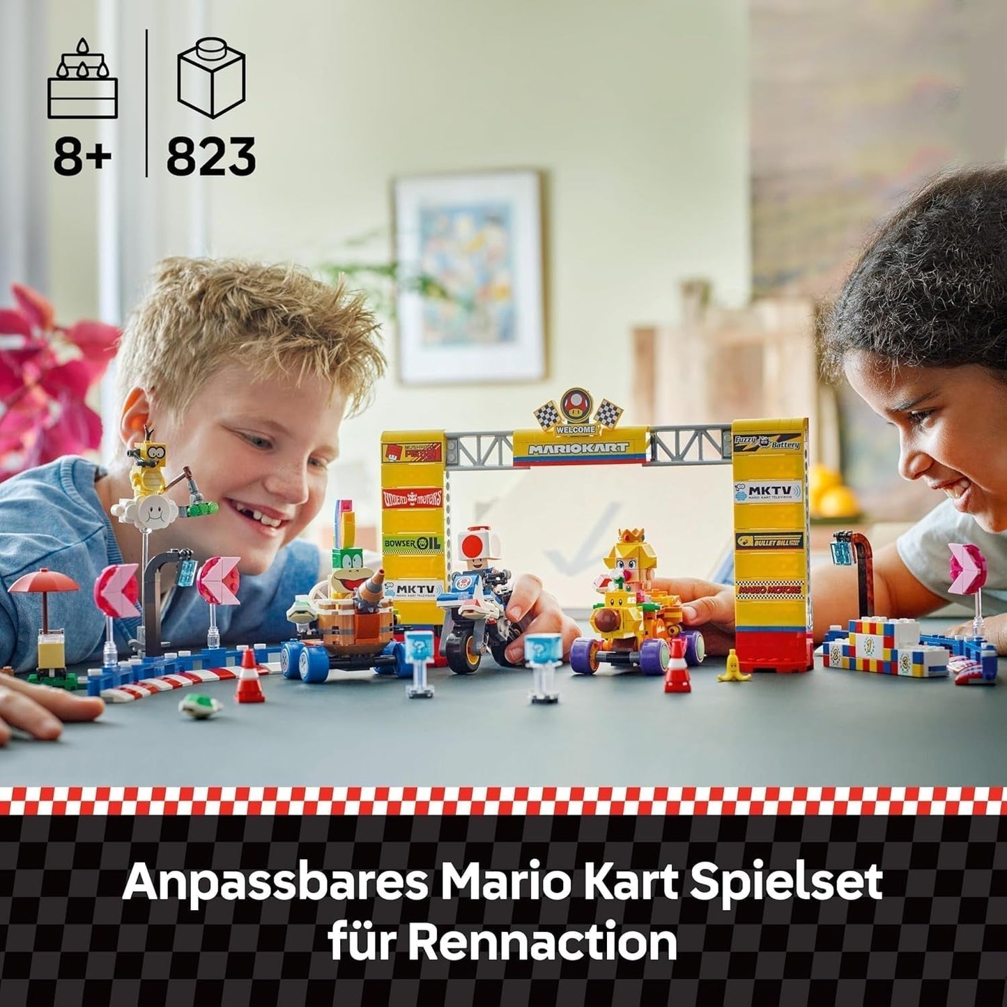 LEGO Super Mario: Mario Kart - Set Baby Peach e Grand Prix, Personaggi Nintendo - Toad, Lakitu, Baby Peach e Lemmy, Regalo per ragazzi, ragazze e giocatori 8+, Giocattolo Avventura 72036 Set da costruzione Beuche den LEGO-Store