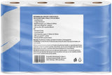 By Amazon Carta da cucina, 3 veli, 16 rotoli (4 rotoli, confezione da 4), 64 fogli per rotolo, certificato FSC