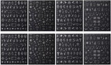 Adesivi per unghie metallizzati argento 3D, adesivi per unghie per donne, stella, luna, sole, lamina per unghie, adesivi autoadesivi, adesivi per unghie farfalla, adesivi per unghie, accessori per design delle unghie, 8 pezzi