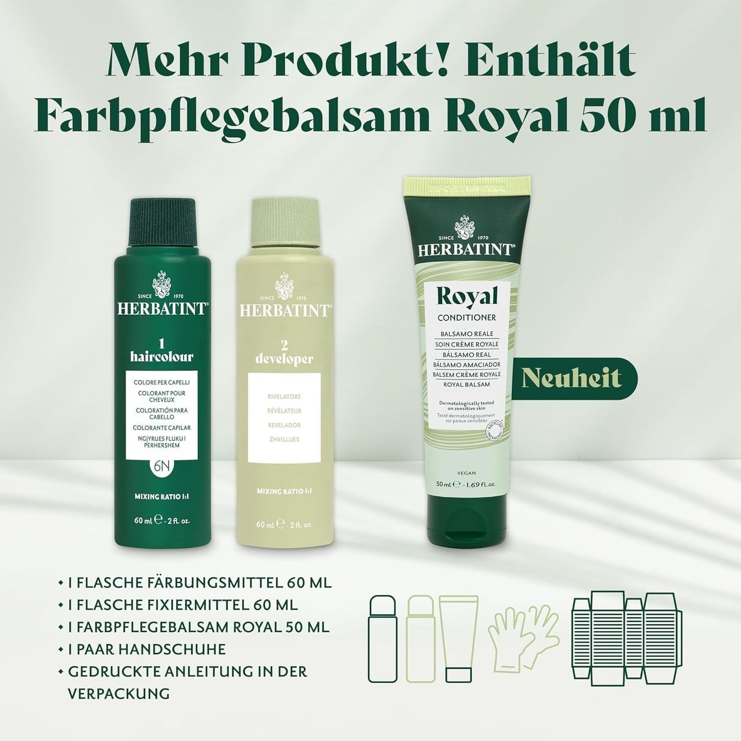 Gel tintura permanente per capelli 6N Biondo scuro - 170 ml I Senza ammoniaca, copertura al 100% dei capelli bianchi I Testato su pelle sensibile, con 8 estratti vegetali Tinture per capelli Naty Shop