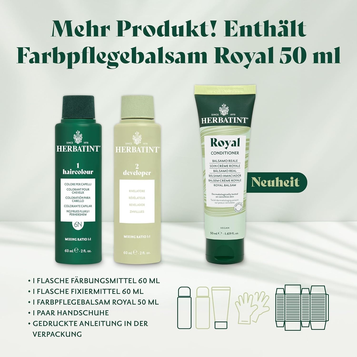 Gel tintura permanente per capelli 6N Biondo scuro - 170 ml I Senza ammoniaca, copertura al 100% dei capelli bianchi I Testato su pelle sensibile, con 8 estratti vegetali Tinture per capelli Naty Shop