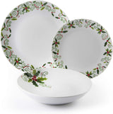 Excelsa SERV.TAV.18 PZ NATALE HOLLY Bianco