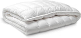 Piumino in fibra, 250 G, microfibra, morbido, setoso, per letti da 100, 105 e 110 cm, bianco, 180 X 220 cm Naty Shop piumini e trapunte 180 X 220 cm