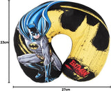 DC Comics Morbido Batman Cuscino da viaggio per auto per la sicurezza dei bambini Comfort Supereroe Bat Man, Cuscino da viaggio Auto, Azzurro, Taglia unica Cuscini da viaggio Naty Shop
