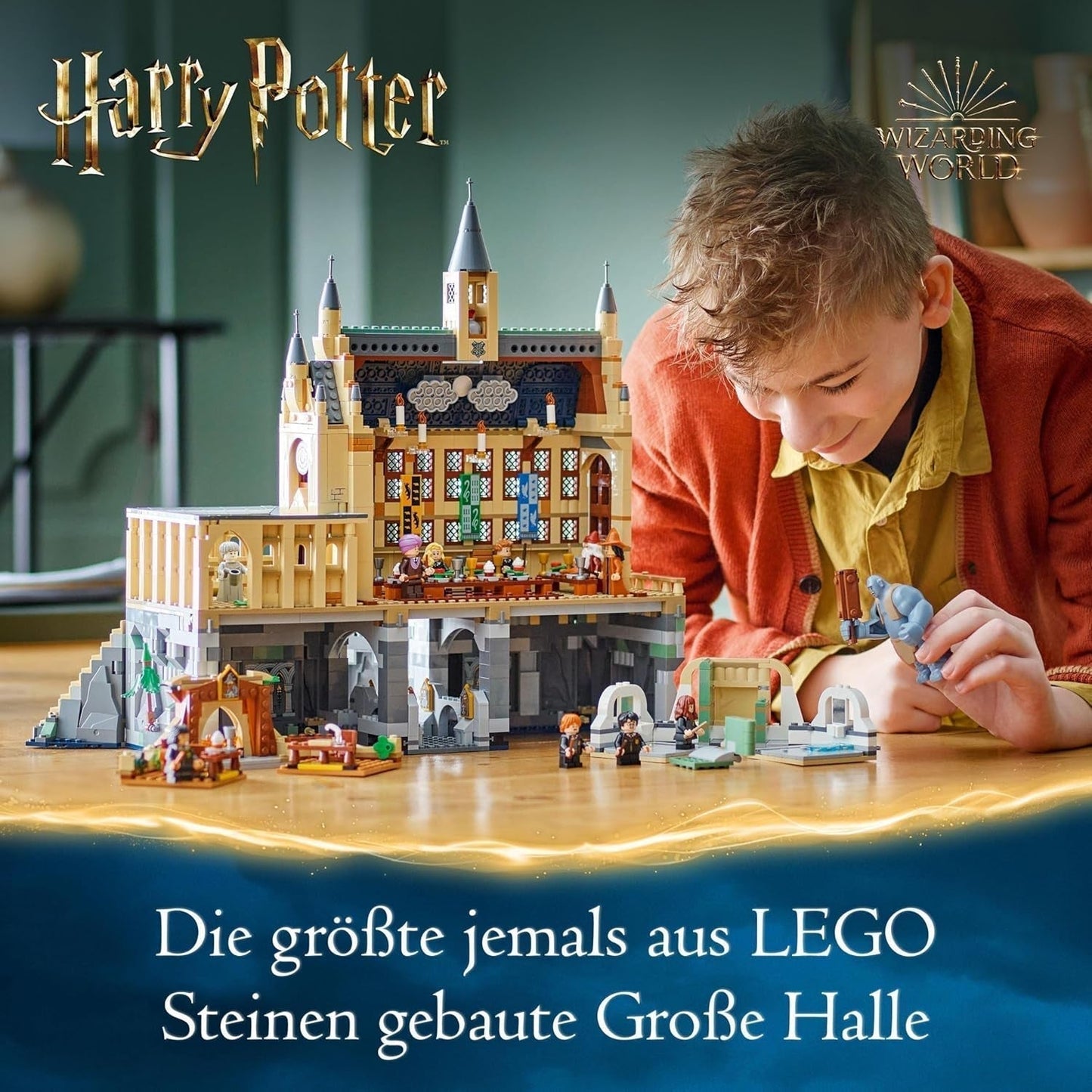 LEGO Harry Potter Castello di Hogwarts: La Sala Grande, giocattolo da collezione con 11 minifigure tra cui Hermione Granger, regalo magico per ragazzi e ragazze 76435 Set da costruzione Besuche den LEGO-Store