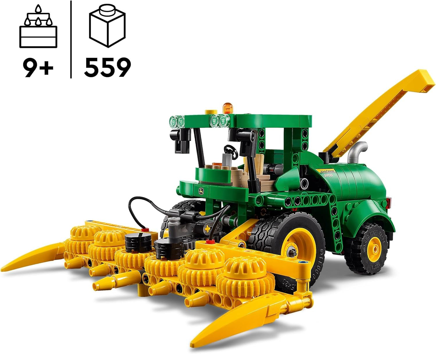 LEGO Technic John Deere 9700 Mietitrice giocattolo per bambini Trattore Fattoria Set Modello di veicolo con funzioni realistiche Regalo per ragazzi e ragazze 9 anni 42168 Set da costruzione Besuche den LEGO-Store