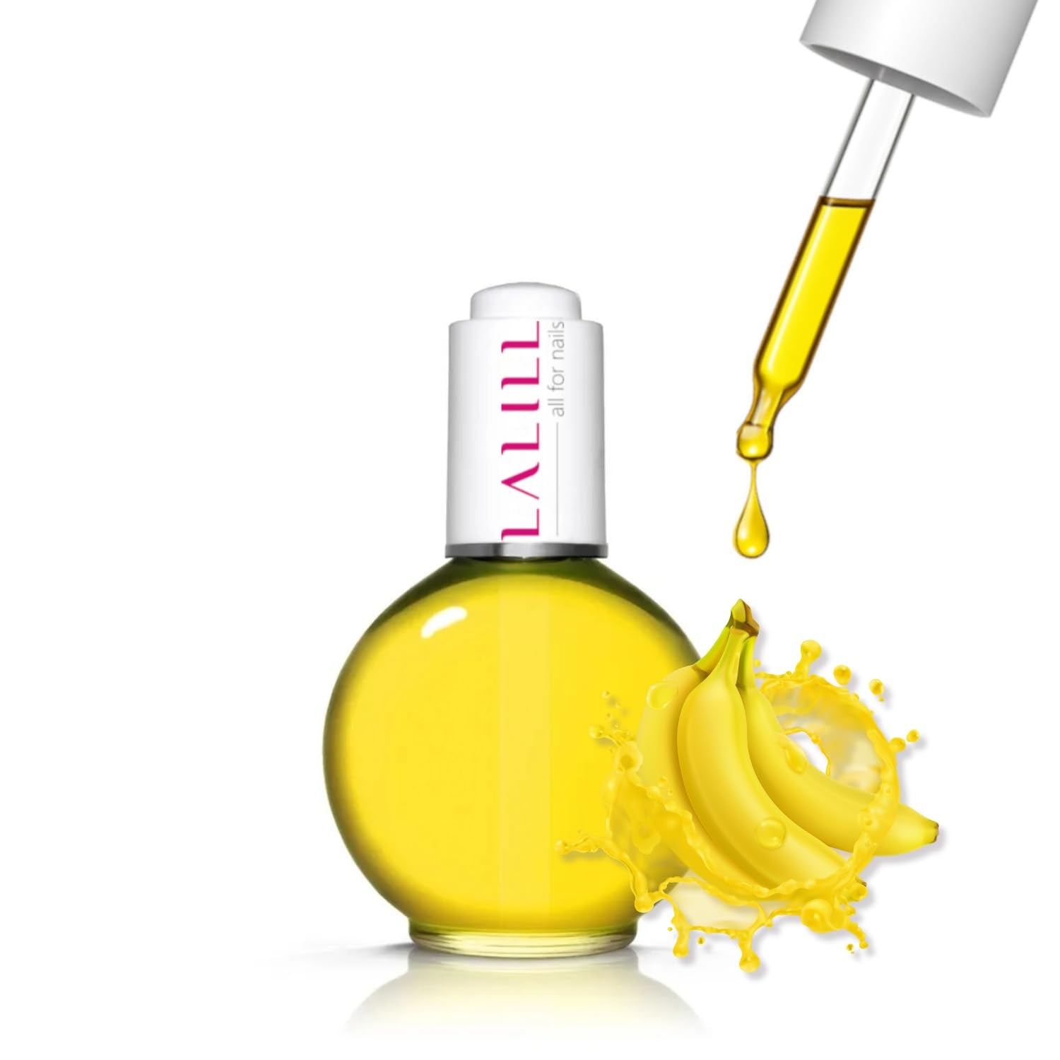 LALILL Olio per cuticole per unghie 75Ml - Himbeere Nagelpflegeöl - Nagelöl Pflege Für Nägel Nagelhaut - SPA Maniküre Naildesign Hände - Vegan - Con pipetta