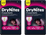 Indumenti da notte per ragazze Huggies DryNites, 3-5 anni (16-23 kg), 2 x 16 pezzi