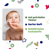 Salviettine umidificate per neonati Kindii Natural Balance – (1 x 60 pz.) Salviette umidificate per neonati e bambini – Protettive, Aloe Vera, Fragranza delicata – 60 pz.