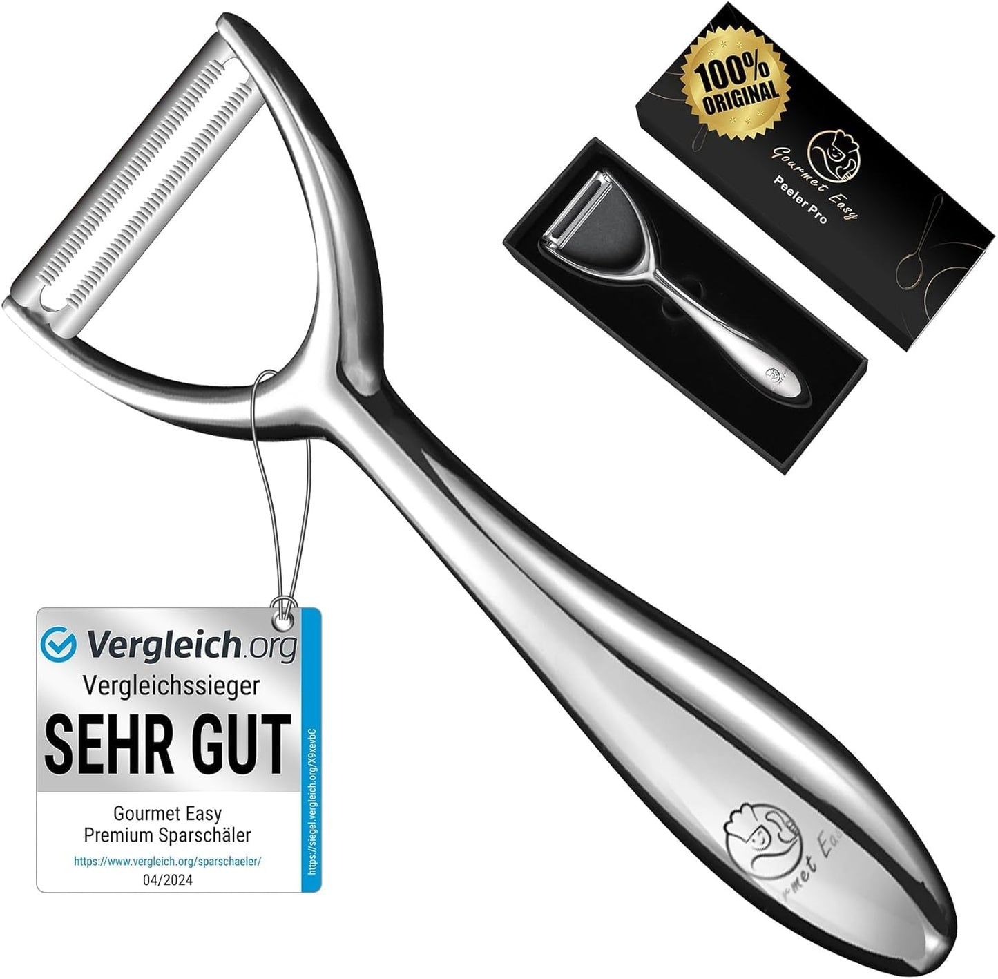 Pelapatate Premium in acciaio inossidabile per frutta e verdura Naty Shop Y Peeler