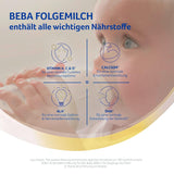 BEBA 2 - Latte di proseguimento dopo 6 mesi, con complesso 5 HMO, contenuto proteico adatto all'età, senza lattosio, senza olio di palma, senza olio di pesce, alimenti per l'infanzia, latte in polvere per bambini, confezione da 3 (3 x 800 g)