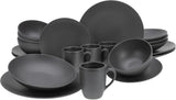 Creatable, 23146, serie SOFT TOUCH BLACK, set di stoviglie da 20 pezzi, servizio combinato in porcellana, lavabile in lavastoviglie e adatto al microonde, prodotto in Portogallo