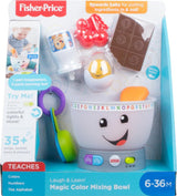 Fisher-Price Giocattolo didattico per bambini Ridi e impara, Ciotola magica per mescolare i colori con musica e luci, per bambini dai 6 mesi in su, GJW20 Giocattoli per bambini Naty Shop