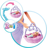 Simba 105733524 - Steffi Love Sirena Famiglia Sirena Incinta Kevin Bambola con culla 29 cm Bambole alla moda Bambole da gioco da 3 anni in su