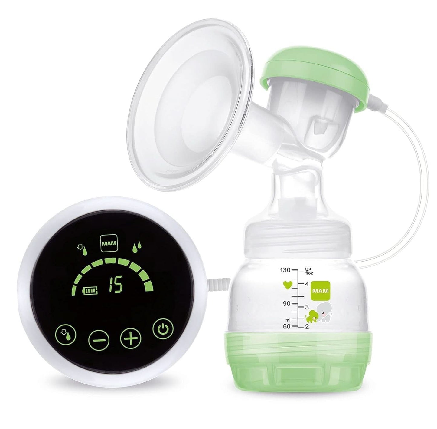 Tiralatte a mano MAM - tiralatte comodo e compatto per il latte materno che include 1 biberon anti-coliche MAM Easy Start Accessori Alimentazione e Allattamento Baby Naty Shop Tiralatte 2 in 1