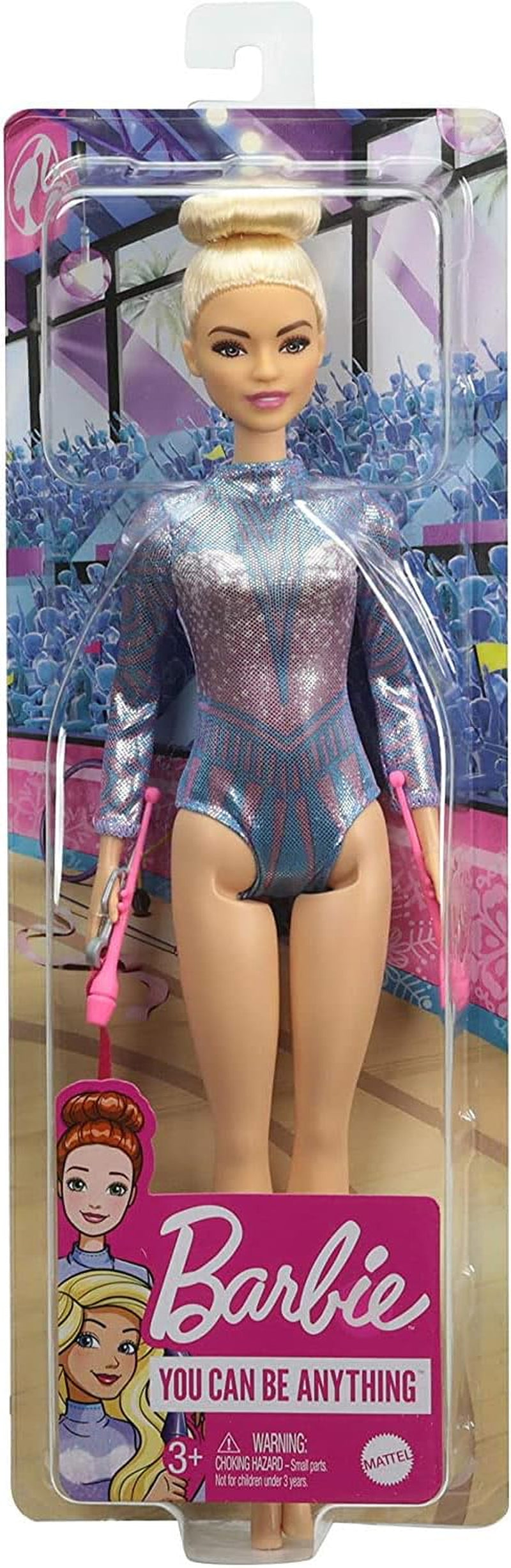 Barbie Serie You Can Be Anything Capelli Biondi Ginnastica Ritmica Accessori Bambola Inclusa Giocattolo Regalo per Bambini Età 3+ GTN65