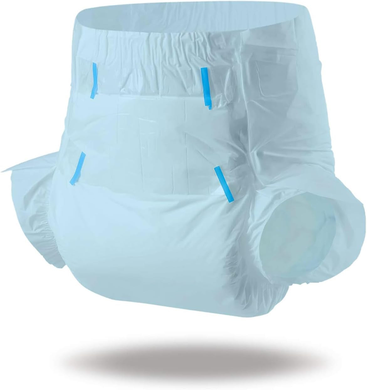 CutiePlusU Pannolini per adulti, Superficie asciutta, Massima assorbenza durante la notte, Pannolini usa e getta per incontinenza - Blu, Confezione da 2 (Medio 71-96 cm)
