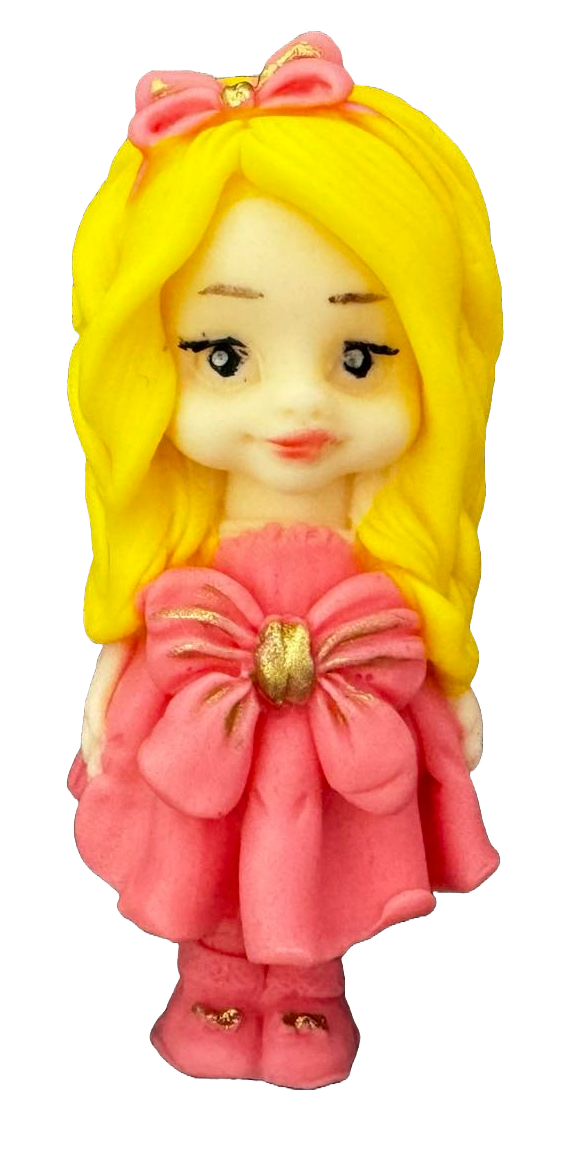 Decorazione in zucchero commestibile, Decorazioni in Pasta di Zucchero Pretty Girl Naty Shop