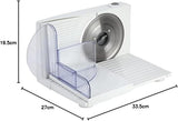 JECF0300 Affettatrice Elettrica Compatta, Lama Removibile in Acciaio Inox, Diametro 170mm, Controllo Spessore da 0 a 15mm, 150W Grattugie e Affettatrici Naty Shop