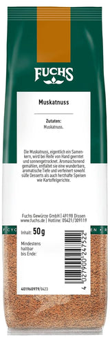 Fuchs - Noce moscata macinata, 50 grammi Condimente Naty Shop