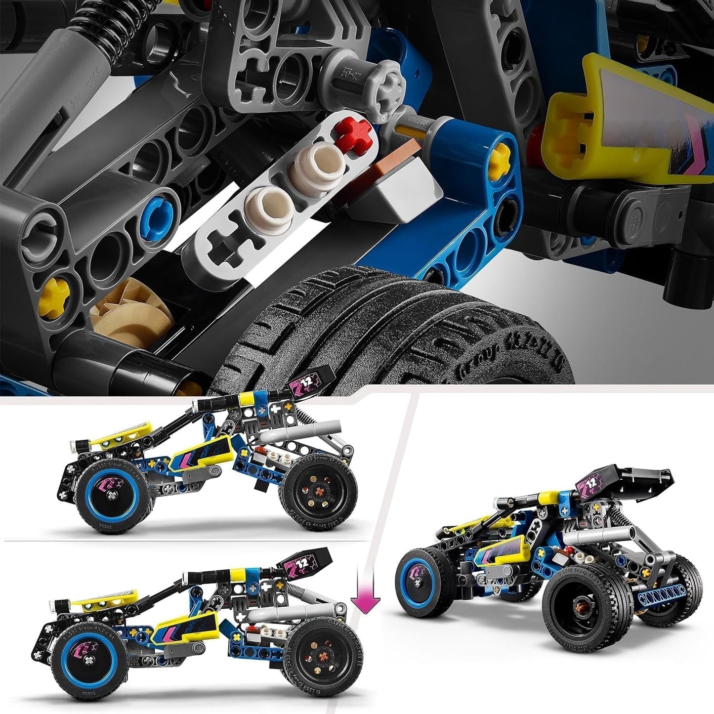 LEGO Technic Auto da corsa fuoristrada buggy giocattolo per bambini Kit di costruzione auto da corsa buggy regalo per ragazzi e ragazze Modello di auto da rally di 8 anni 42164 Set da costruzione Acquista dal negozio LEGO