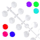120 pz. Puntini per esposizione unghie Puntini di colla colorati Unghie a pressione Puntini per esposizione unghie Campioni per unghie Consigli per unghie Accessori per unghie fai-da-te Display per unghie Punte per unghie per unghie in gel Autoadesive trasparenti
