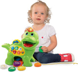 Vtech Baby Feed Me Dino - Dinosauro parlante che dà da mangiare e impara con canzoni, pulsanti e gioco di domande - Per bambini da 12 a 36 mesi Naty Shop