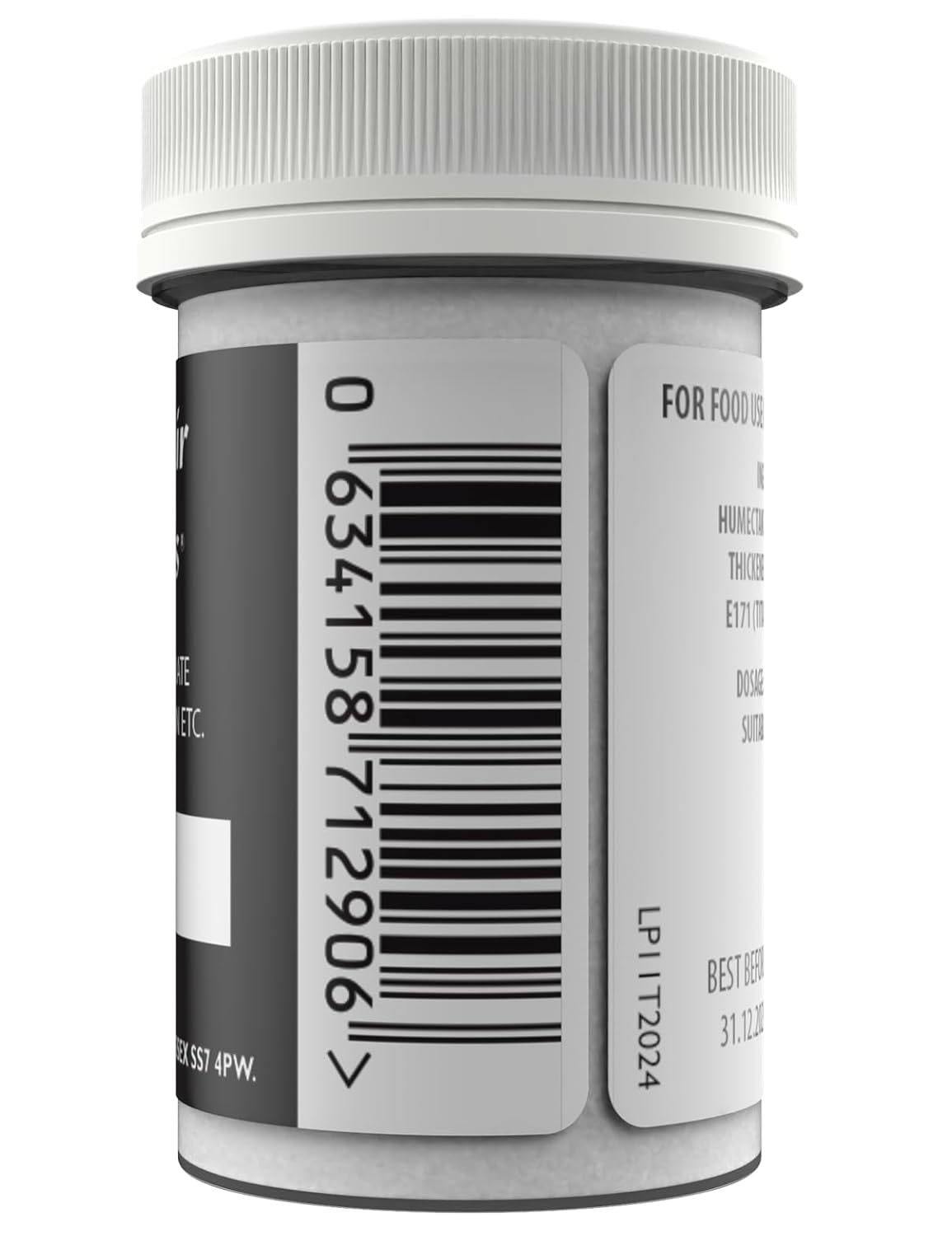 Colorante alimentare bianco Sugarflair per pasta, colorante alimentare per pasta, fondente e marzapane, colorante per pasta - 25g