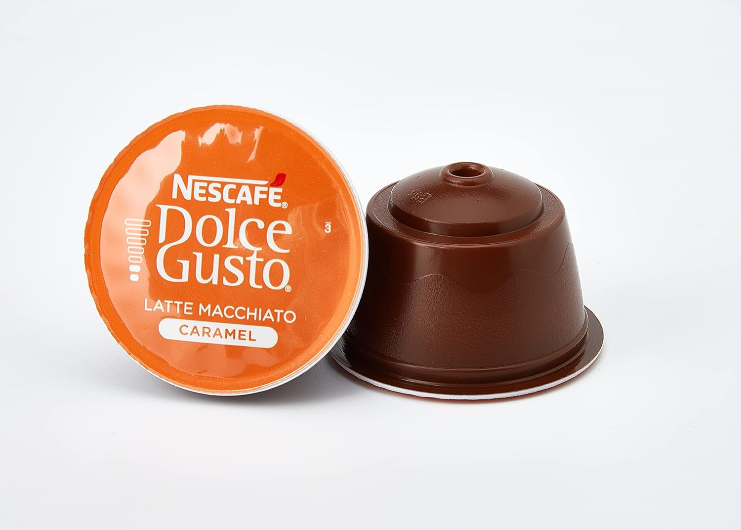 Latte Macchiato | 96 Kaffeekapseln & Latte Macchiato Caramello | 48 Kaffeekapsel | Miscela Arabica Robusta | Feines Caramell Aroma e leckerer Milchschaum