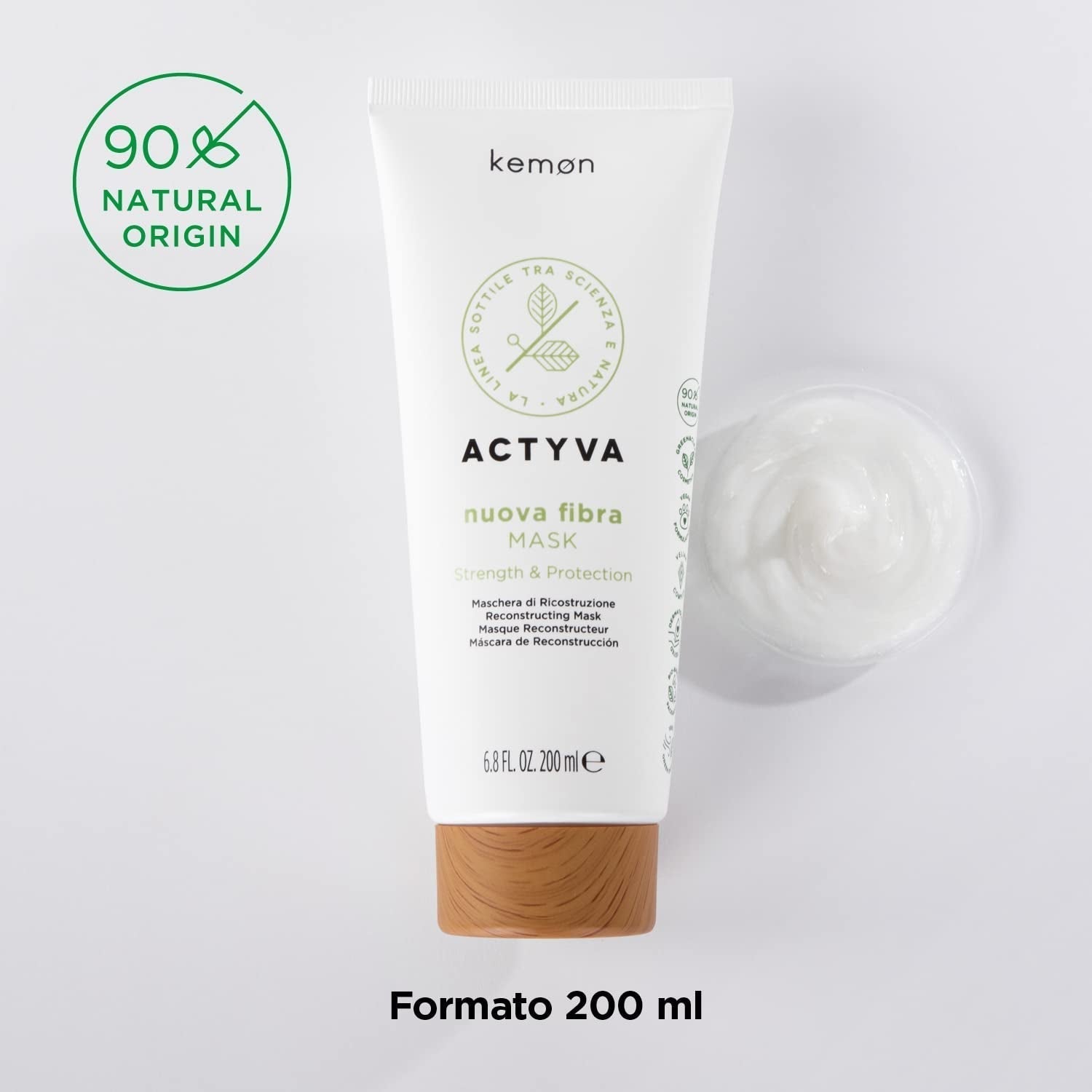 KEMON Actyva Nuova Fibra Mask 200 ml Maschera per capelli Naty Shop