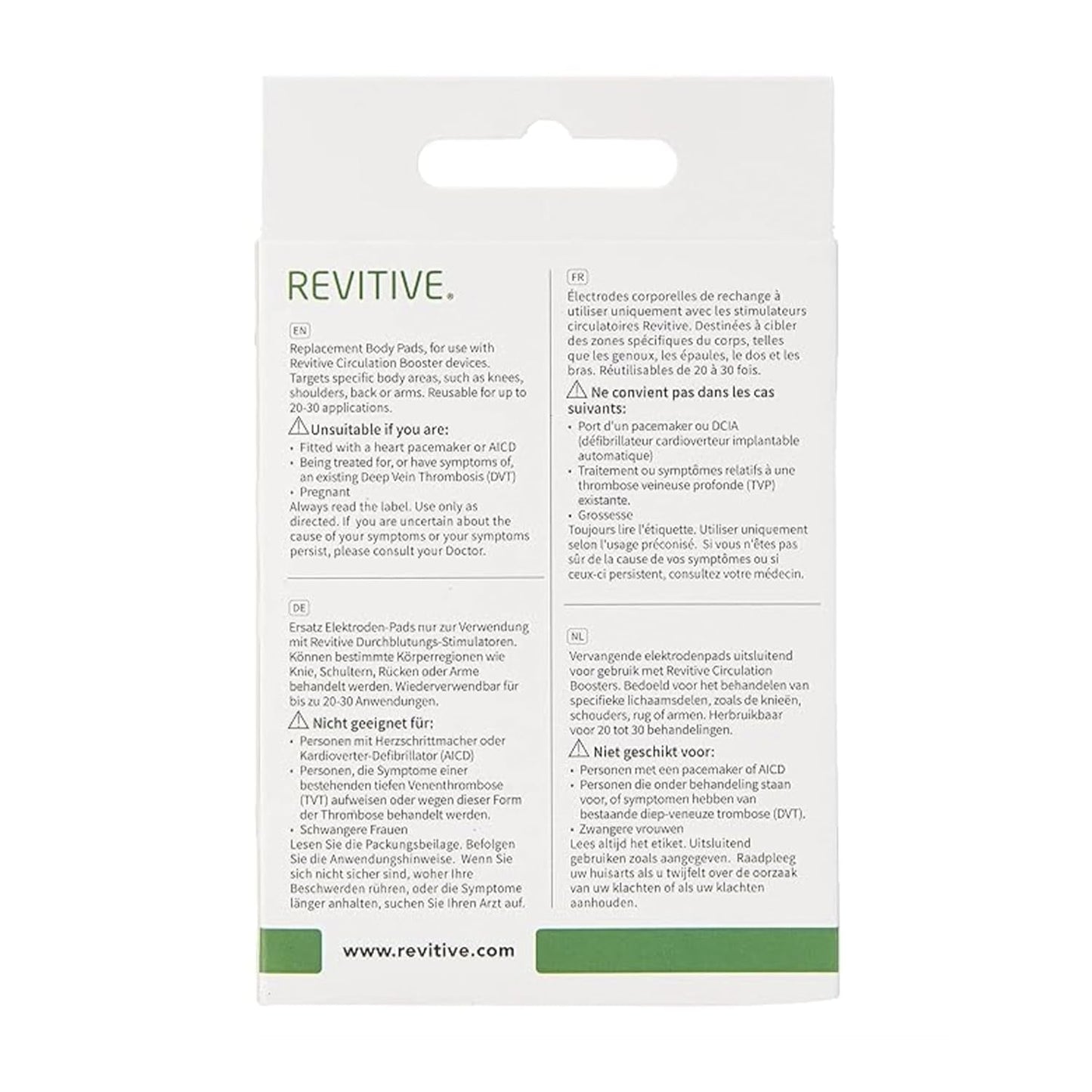 Revitive TENS PADS Stimolatore della circolazione sanguigna