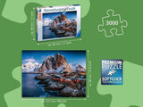 Ravensburger Puzzle 17081 - Hamnoy, Lofoten - Puzzle da 3000 pezzi per adulti e bambini dai 14 anni, Puzzle paesaggistico della Norvegia Puzzle Naty Shop