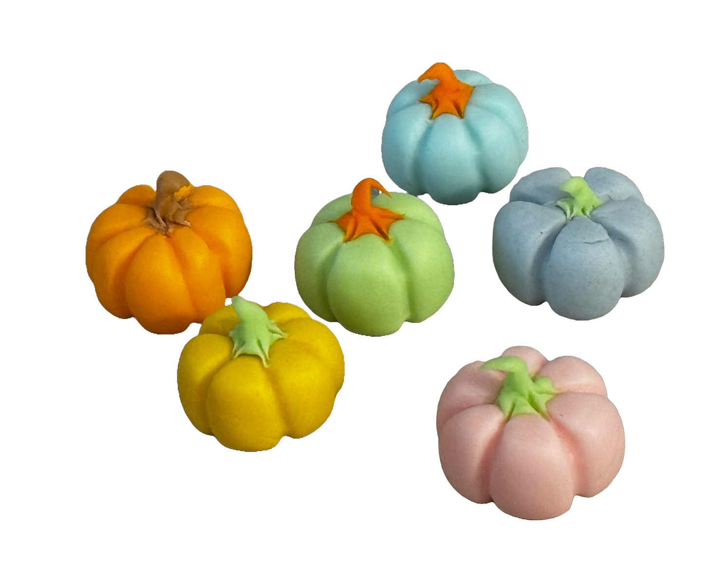 Set di 6 decorazioni commestibili in pasta di zucchero, Decorazioni in pasta di zucchero Bostani Naty Shop