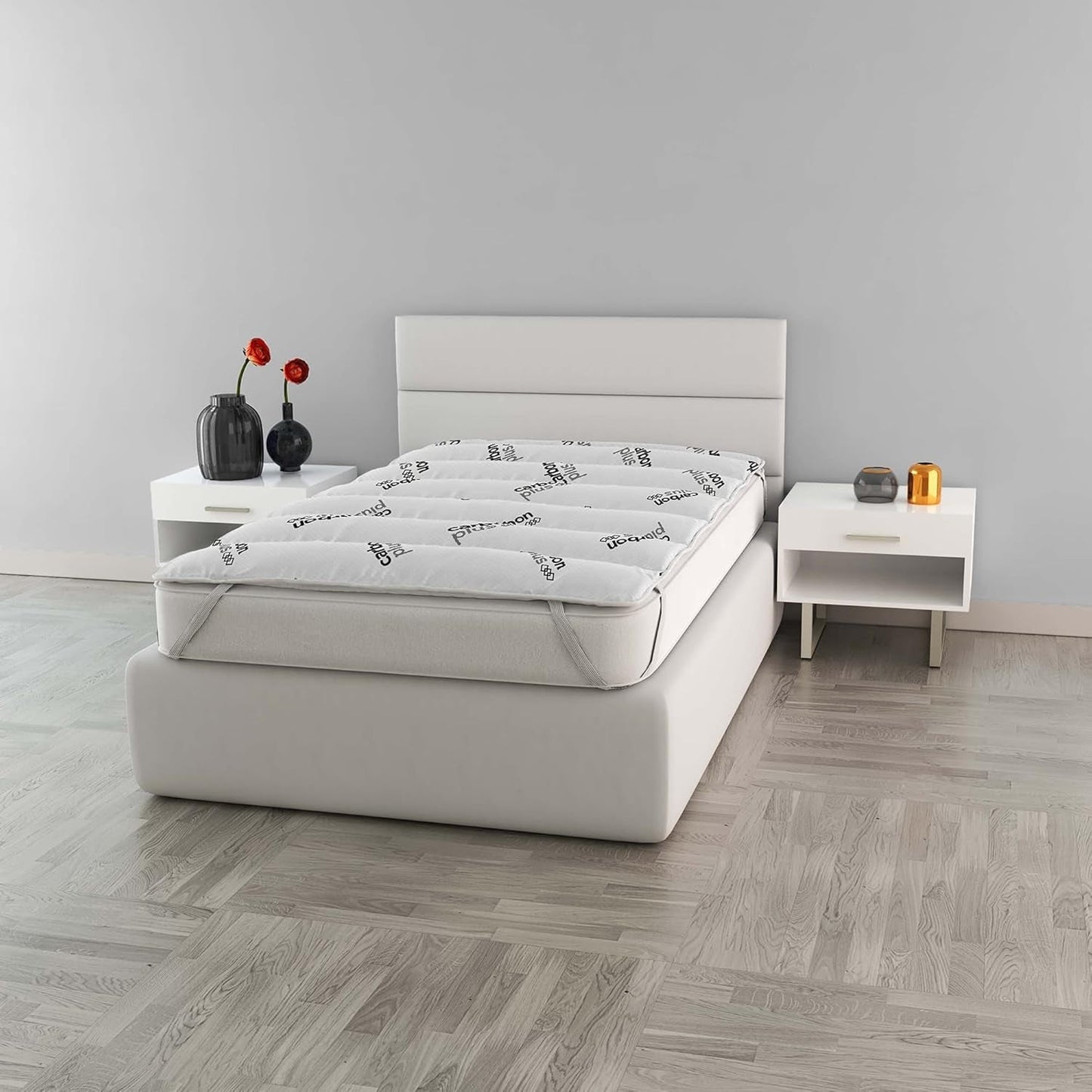 MB Home Italia, Topper, Thermocontrol, Matrimoniali 160X195 Cm Piumini e Trapunte Naty Shop Matrimoniale piccola 120X195 Cm Antracite