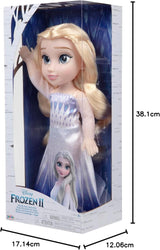 Disney Frozen 2 Elsa Doll - Bambola snodabile alta 35 cm con abito alla moda iconico e capelli lunghi e fluenti per un divertimento extra, per ragazze dai 3 anni in su, 214894