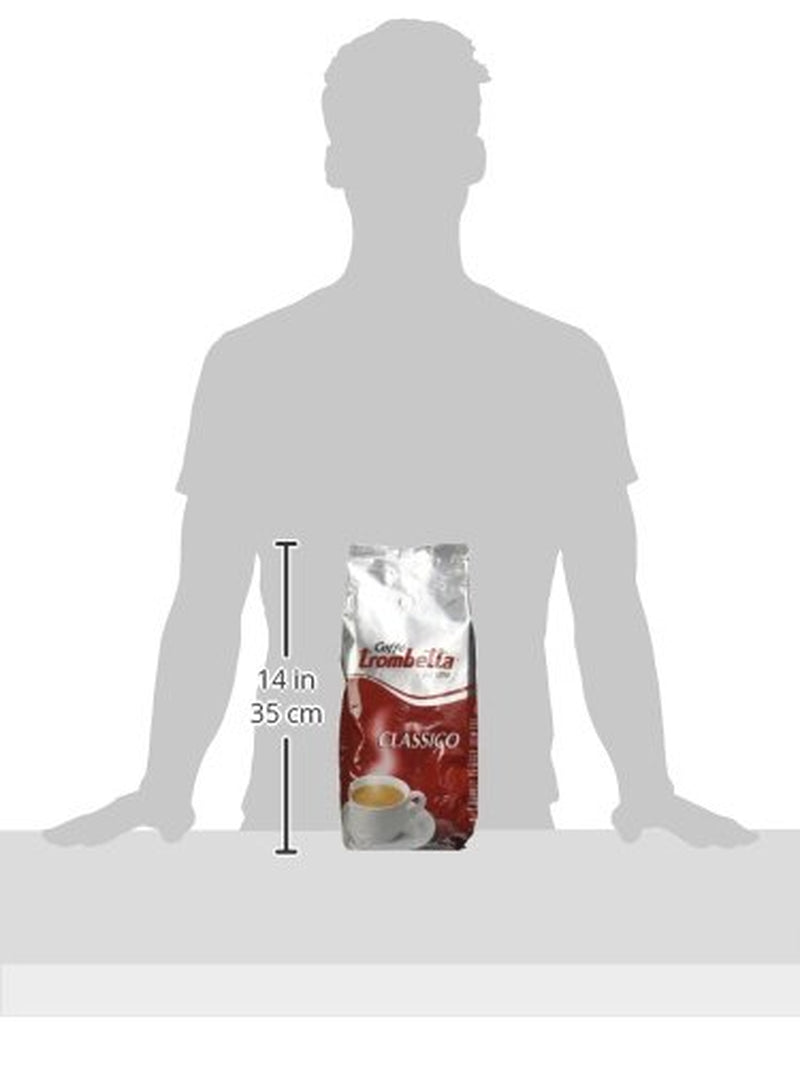 Caffè Trombetta Italien Kaffee Geröstete Kaffeebohnen, classico. Eine perfekte Harmonie zwischen Aroma und Körper - 1 kg