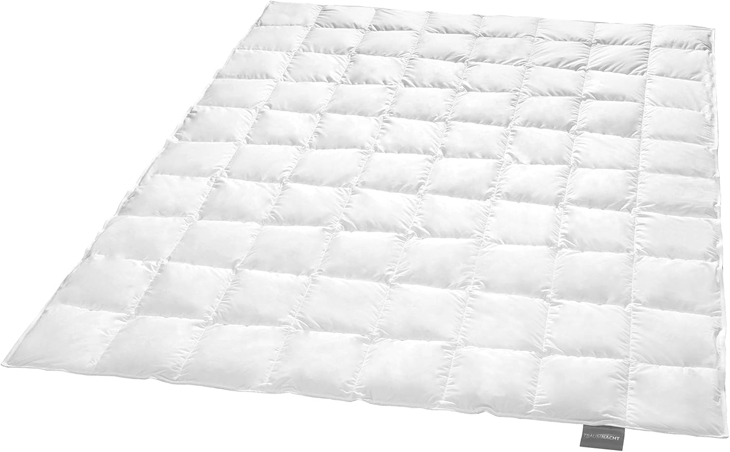 Traumnacht Basic Piumino leggero con nuova piuma bianca (60%) e piume (40%), DIN EN 12934, 135 X 200 cm, certificato Down Pass e Oeko-Tex, prodotto secondo lo standard di qualità tedesco. Piumini e trapunte Naty Shop 90% piumino / 10% piume Coperta estiva leggera 155 X 220