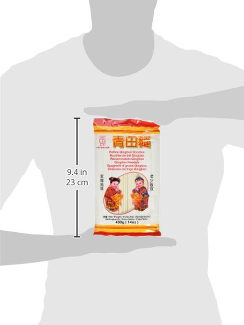Tagliatelle di grano (Qingtian), confezione da 6 (6 confezioni x 400 g)