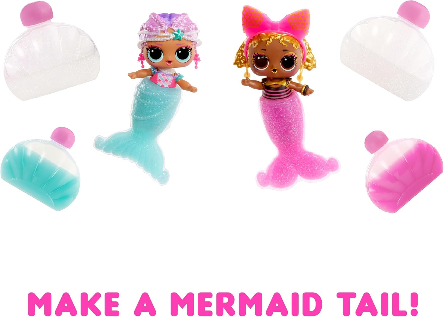 LOL Sorpresa! Sirene Tots - Mini bambole alla moda con code che cambiano colore - Adatte a collezionisti, ragazze e ragazzi dai 4 anni in su