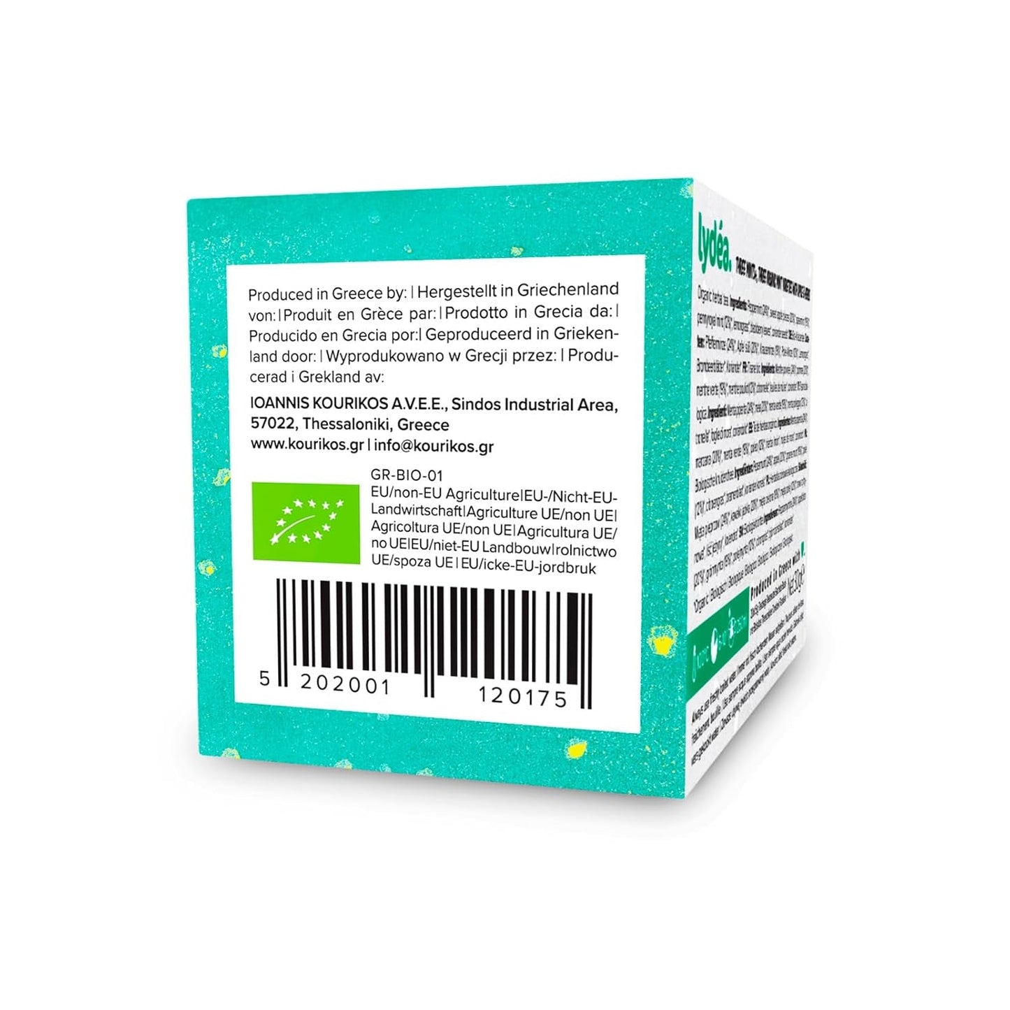 Lydea Three Mints+ Tisana Biologica con Tre Assortimenti di Menta, Mela ed Erbe, 60 Piramidi, Confezione da 3 [3 x 20 Piramidi]