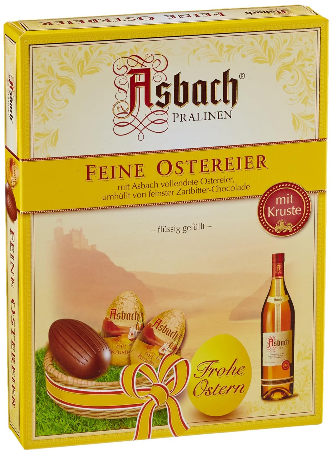 Asbach Uova di Cioccolato con Crosta 150g Confezione da 2 (2 x 150g)
