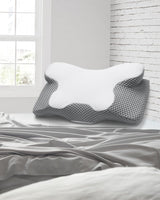 Cuscino per il collo 2 in 1 Cuscino in memory foam Cuscino ortopedico ergonomico Cuscino di supporto per collo a 2 altezze per dormire per supporto laterale/schiena/pancia Cuscini ortopedici cervicali Naty Shop