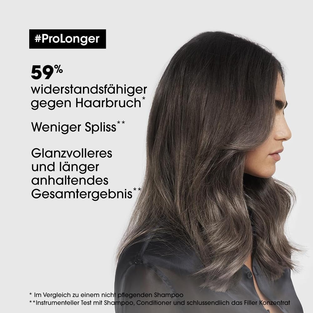 L'Oréal Professionnel Maschera rinforzante per capelli lunghi e sottili con filler A-100 e aminoacidi, Series Expert, Pro Longer Mask Hair Mask Naty Shop