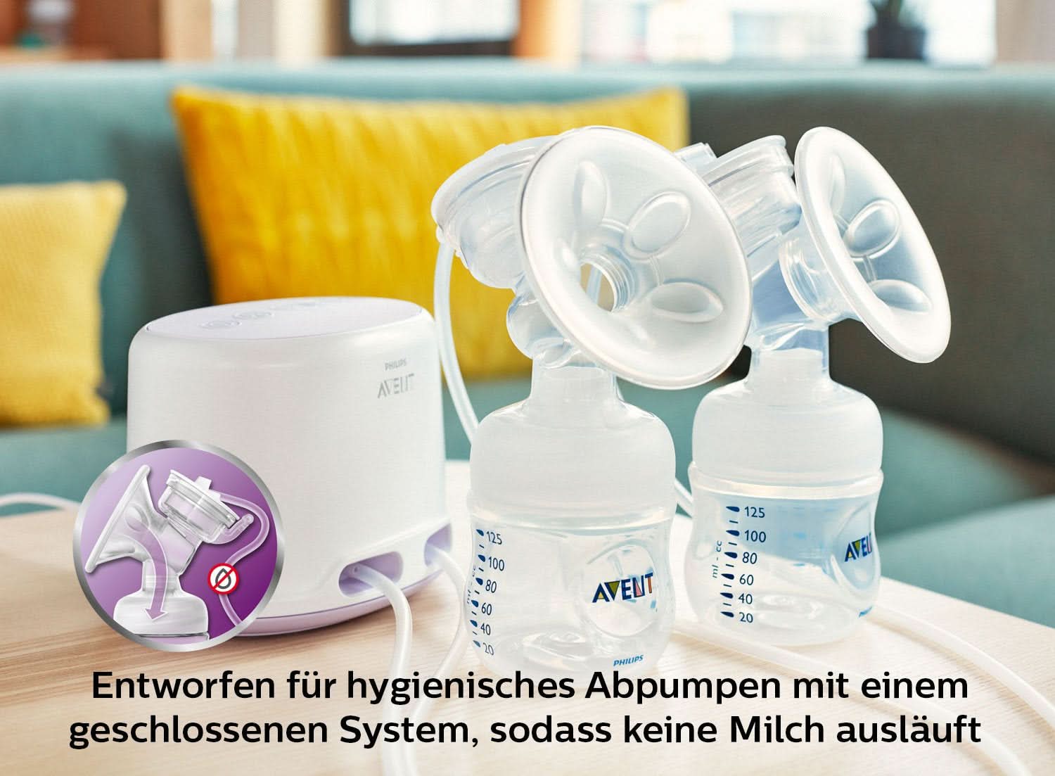 Tiralatte elettrico doppio Philips Avent SCF334/02 Accessori Alimentazione e Allattamento Bebe Naty Shop