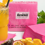 Tovaglioli da cocktail Renova, fucsia, 30 tovaglioli