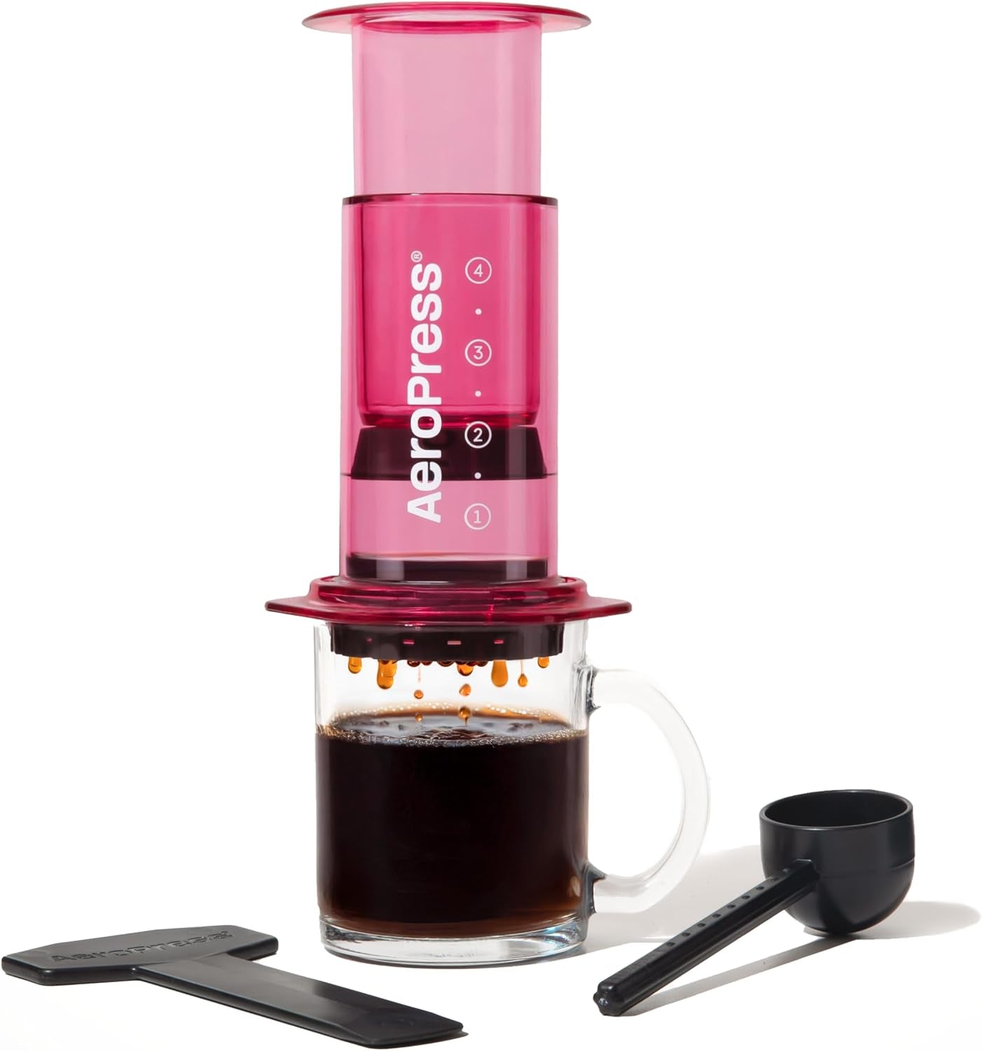 AeroPress Macchina per caffè ed espresso Originale, Caffettiera Portatile Livello Barista con Camera, Stantuffo e Filtri, Macchina per Caffè Rapido ed Espresso